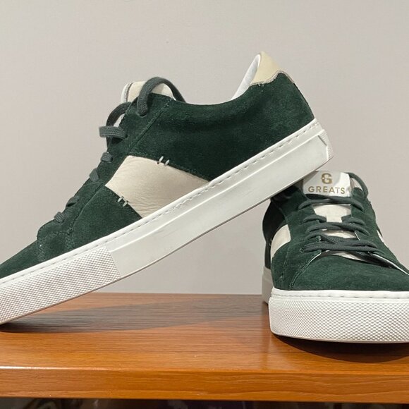 GREATS Sneakers ~ Men's Royale 2.0 Lace Up ~ Hunter Green Suede ~ Size 7 - Picture 5 of 8
